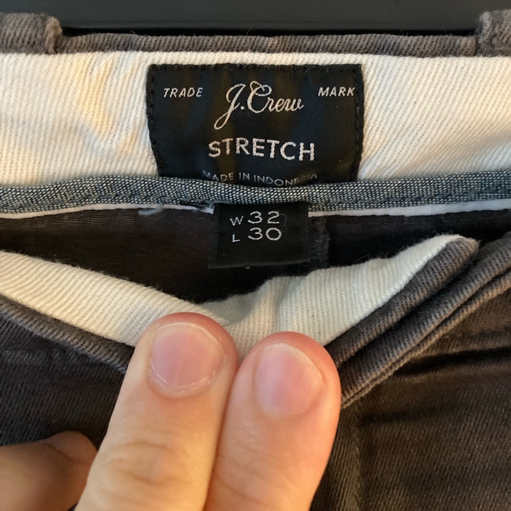 J. Crew 770 Grey Chinos 32x30